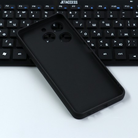 Borasco Mate case for Itel A70, silicone, black-2