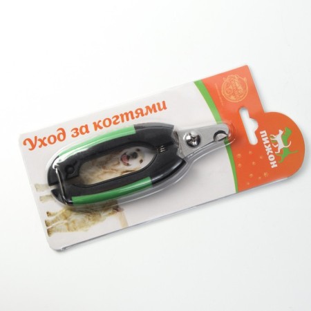 Small side claws with rounded rubber handles, a hole of 8 mm, black with green-5