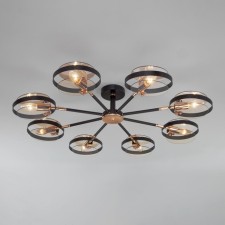 Ceiling lamp in the style of loft Gallo, 60W, E14, 91.5x91.5x18.5 cm