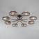 Ceiling lamp in the style of loft Gallo, 60W, E14, 91.5x91.5x18.5 cm