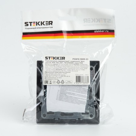 Switch (switch) electric cross 1-clavy, Stekker Erna, PSW10-9009-03, Chern 1022451-5