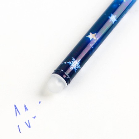 PET PRIENS-STIRIS WITH A cap “Miracles around you”, gel, 0.5 mm, blue pasta-3