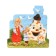 The puzzle is figured. Based on the Russian folk tale "Geese-Swans"
