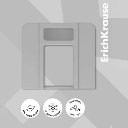Vertical paper tray, 3 compartments, Erichkrause Techno Classic, Gray-1