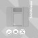 Vertical paper tray, 3 compartments, Erichkrause Techno Classic, Gray