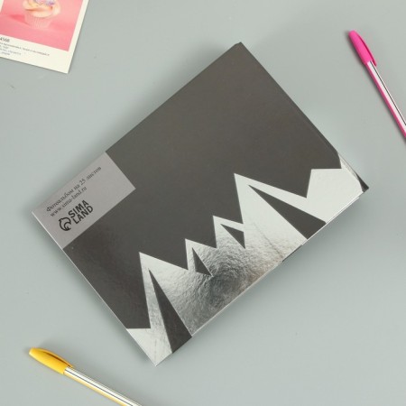 Photo album 25 sheets (corners+rings) "Mountains" embossing 19x27x3 cm-9