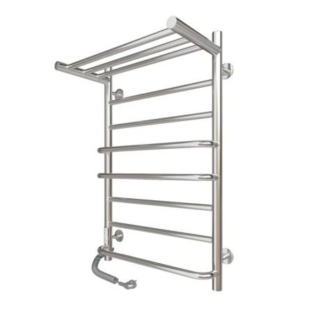 Electric towel "Sanprise" Euromix P8, 500x800 mm, with a shelf, left, chrome-1