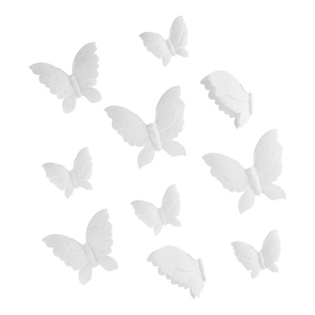 Decoration wall -mounted, gypsum panel "butterflies" 10 pcs