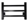 Electric towel "Sanprise" Contour P6, 400x600 mm, universal, black