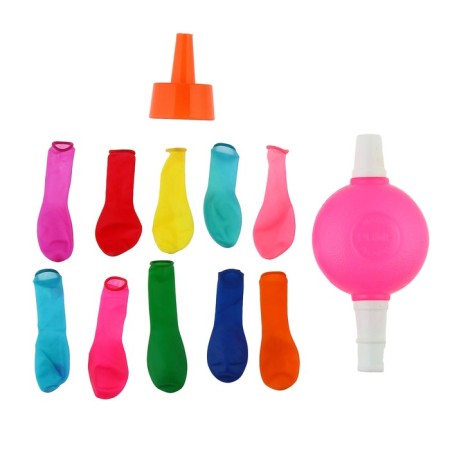 Set "Water Bomb", 200 pcs. with a pump and a nozzle, the color of mix