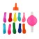 Set "Water Bomb", 200 pcs. with a pump and a nozzle, the color of mix