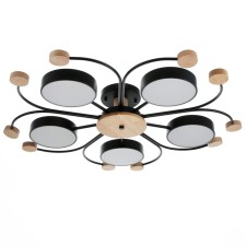 Causteen 1314/5bk LED 120W 3000-6000K Black 90x90x15 cm Bayerlux