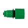 Connector for a miracle helmet, 10 mm, fast-seal connection, PP plate, Greengo