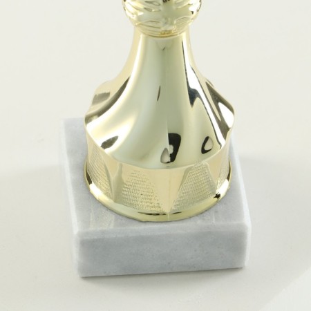 Cup 151C, award figure, gold, stand stone, 22 x 7 x 5 cm.-3