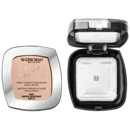 Face powder Deborah Milano 24 Ore Perfect Compact Powder, matting persistent, tone 3, 9 g