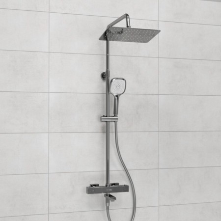 Show system Wasserkraft A199.069.065.087.ch Thermo, tropical shower, thermostat, chrome-1