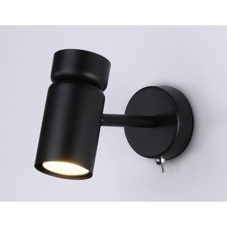 Wall lamp with a switch and a change of lamp Ambrella Light, Move, TA13184, GU10, Black Color Black-2