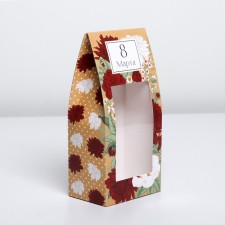 Confectionery box, packaging, “March 8”, 9 x 19 x 6 cm