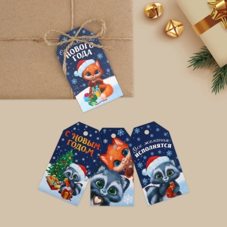 Schildik decorative in the “Gift for you” set, 6 pcs, 17 x 15 cm, New Year