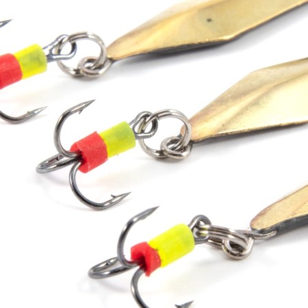 Vertical "Yaman" ramp with a tee, size 33 mm, 2.7 g, brass color-1