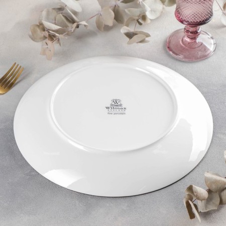 Porcelain dining Porcelain Wilmax Scratch, D = 28 cm, Orange color-2
