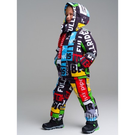 Winter kit for the boy PlayTode: jacket and semicunner, height 110 cm-2