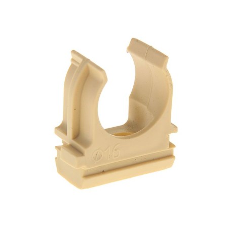 Clips for pipes Ural Pak, 16 mm, light wood, AT-80116-010
