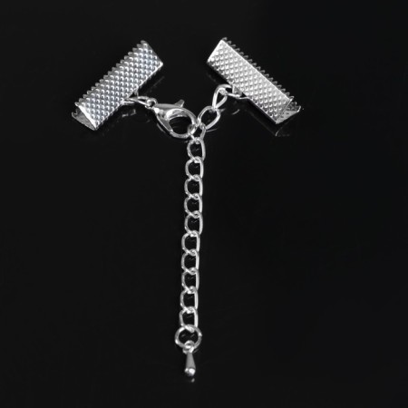 Build for tape (pair) 20mm, with a chain extension cord, silver color-2