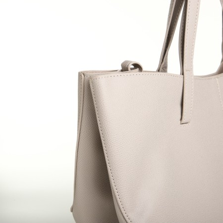 Women's bag on magnet, gray color-6