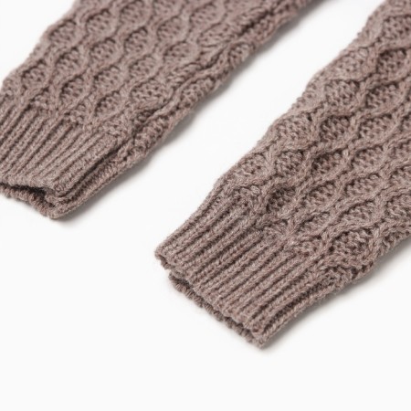 Pants Children's Knitted Minaku, coffee color, height 80-86 cm-8
