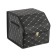 Organizer COFR in the trunk, C2R HT091, 30 × 30 × 30 cm, eco -leather, black, beige line