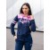 Female -ISEE sports suit, size 44, blue color, pink
