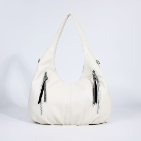 Load bag with lightning, 3 outer pockets, white color