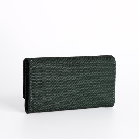 Women's wallet on the button, green color-1