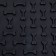 Rug for licking on suctions 18.5 x 18.5 cm, tp, black
