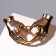 Brooch "Hands" loving, color gold