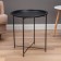 Coffee table "Grace" YS-8375S, black 46.8x50.5 cm