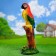 Garden figure "Parrot" Big GIPS 20x14x53cm
