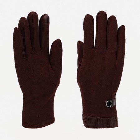 Gloves are male, dimensionless, without insulation, brown color