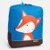 Baby backpack on lightning, reflective elements, blue color