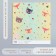 Scrapbooking paper "Forest animals" density 180 g 15.5x17 cm