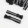 The castle automatic reflective for the zipper "Tractor", No. 8, 10 pcs, black color