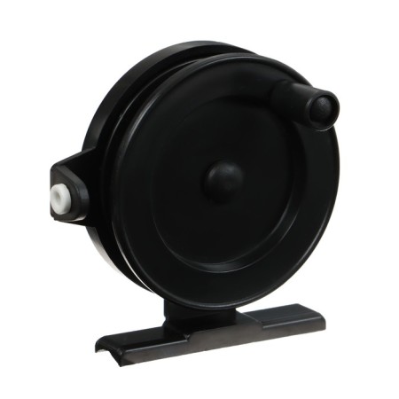 Inertial coil, plastic, diameter 6.3 cm, guide fishing lines, black color, 703-5