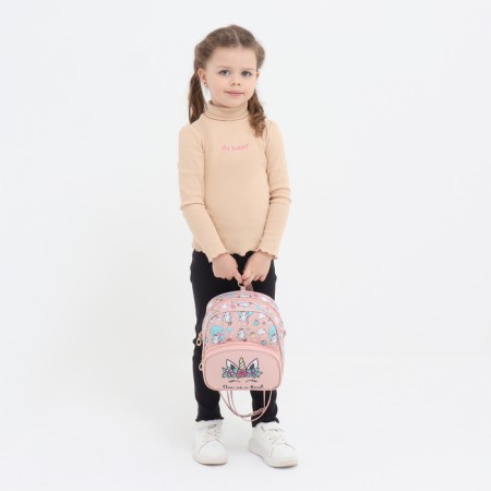 Baby backpack on lightning, pink color-3