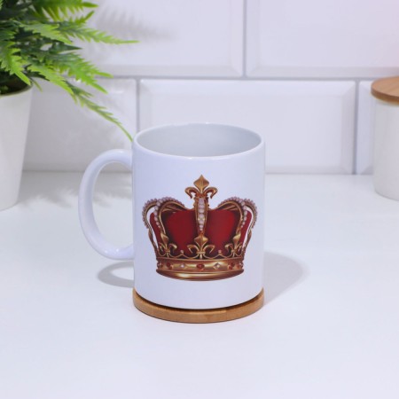Sublimation mug "Dad is always right", with application-1