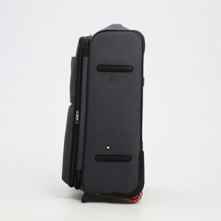 Small suitcase 24 "On the zipper, code castle, with extension, the color is gray-2