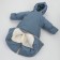 Combiason-transformer children's kinderlitto "Velvet", height 68-80 cm, Denim color
