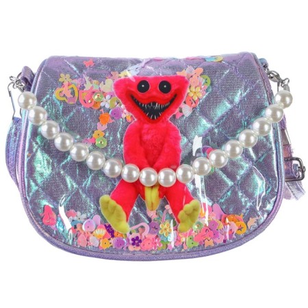 Children's bag on the valve, 6x12x16 cm, adjustable belt, purple mix-4
