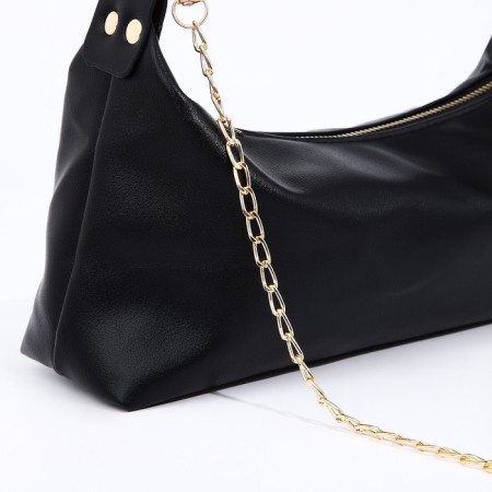 Bag-baget with a zipper, black color-3