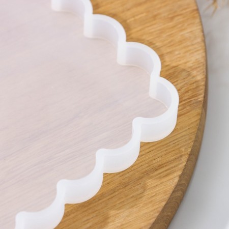 Mold Dolyana "Blossom. Square ", silicone, 19.5 × 19.5 × 1.1 cm-2